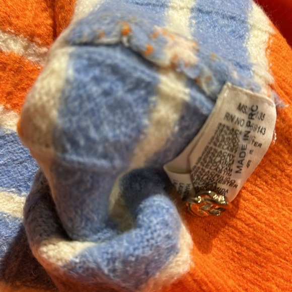 NWT Frnch Paris Margarida Cardigan Multicolor Wool Blend Stripe - Picture 8 of 10